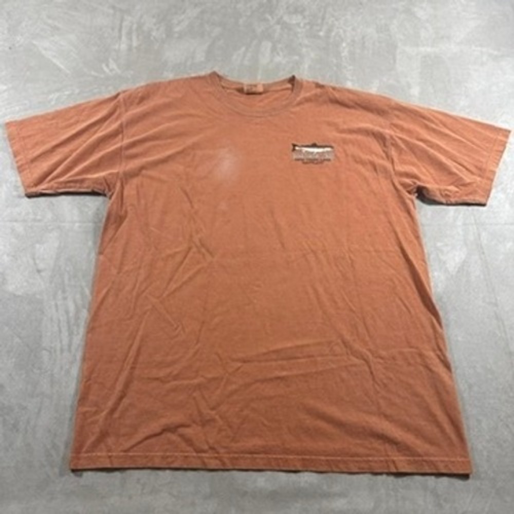 Drink Like A Fish Deep Creek Lake MD Travel Shirt Comfort Colors Mens XXL Orange